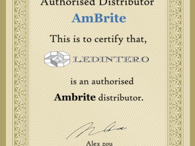 Ledintero- дистрибьютер компании AmBrite на территории России и СНГ