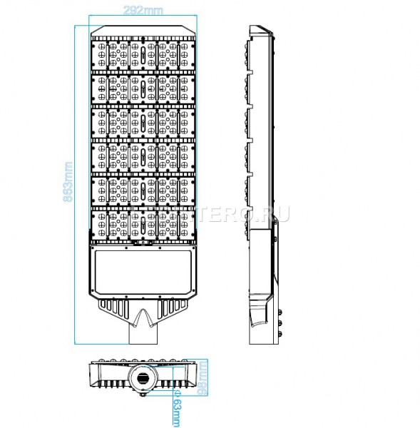 Уличный консольный светодиодный светильник UL-240HS